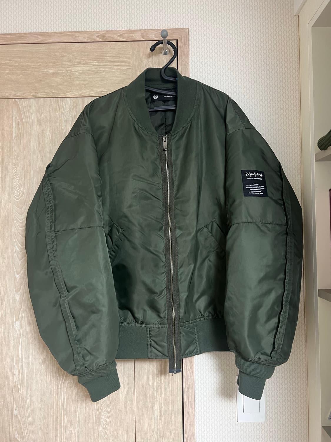 Gu 언더커버 올리브 봄버자켓 ma-1 마원 상품이미지1