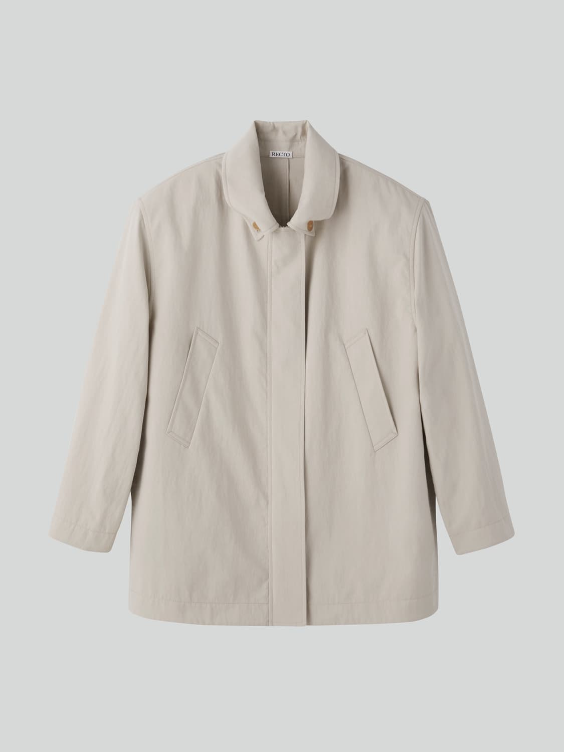렉토 RECTO 디테쳐블 패드 헌팅 코트 에크루 상품이미지5