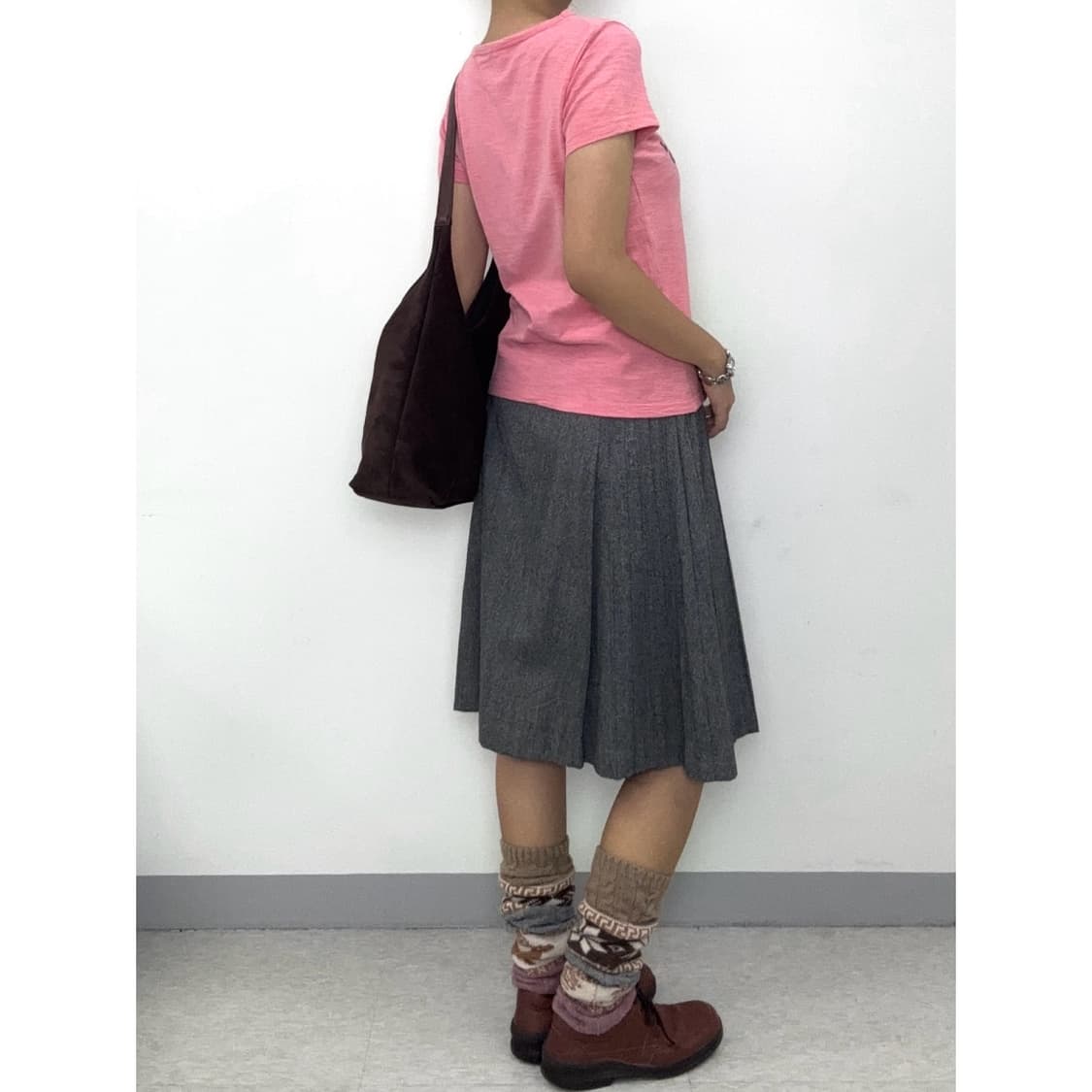 빈티지 핑크 키치 반팔 상품이미지3