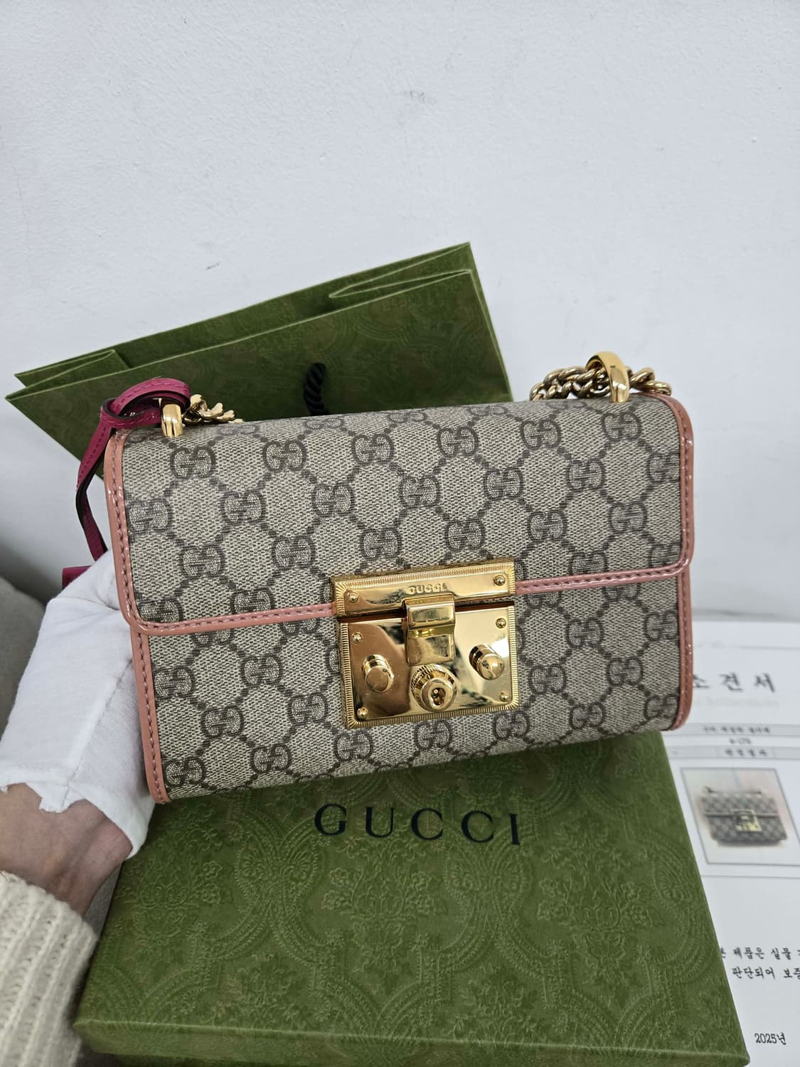 [보증서 정품] 구찌 패들락 체인백 상품이미지3