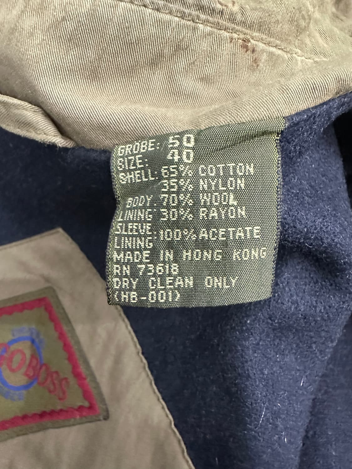 80s Hugo Boss 필드 자켓 XL 상품이미지9