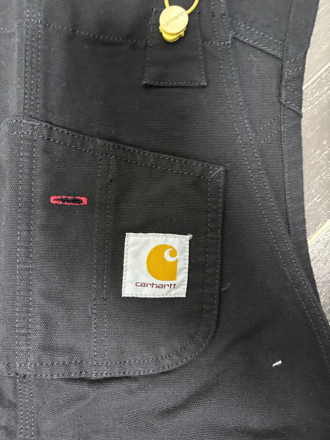 Carhartt bib overall black 칼하트 오버올 32x32 상품이미지2