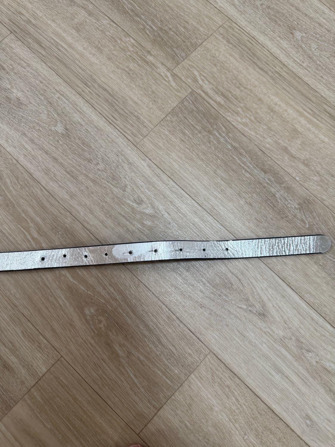 Diesel 디젤 큐빅버클 실버 벨트 상품이미지3