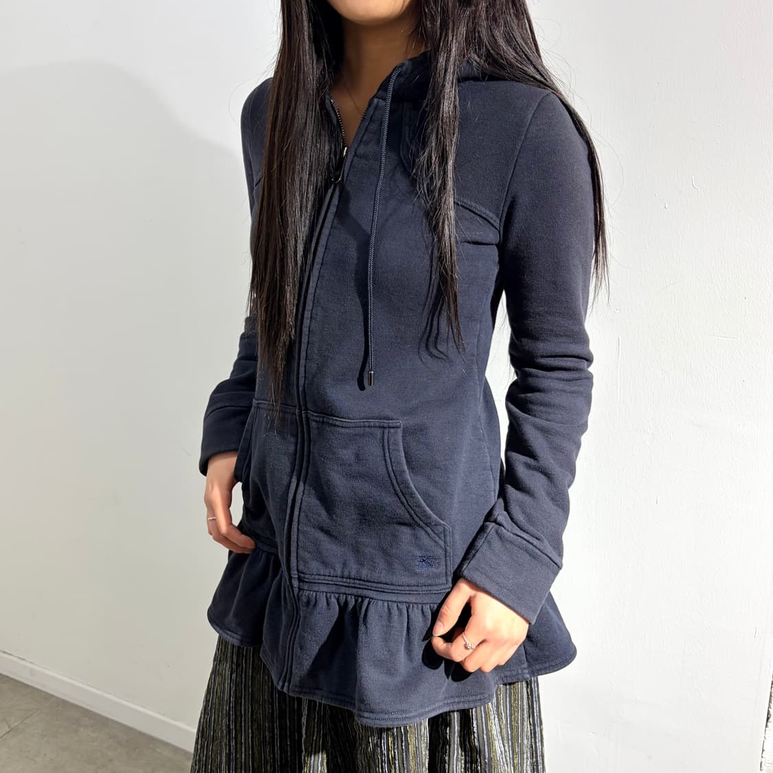 버버리 프릴 레이어드 원피스 후드집업 상품이미지3