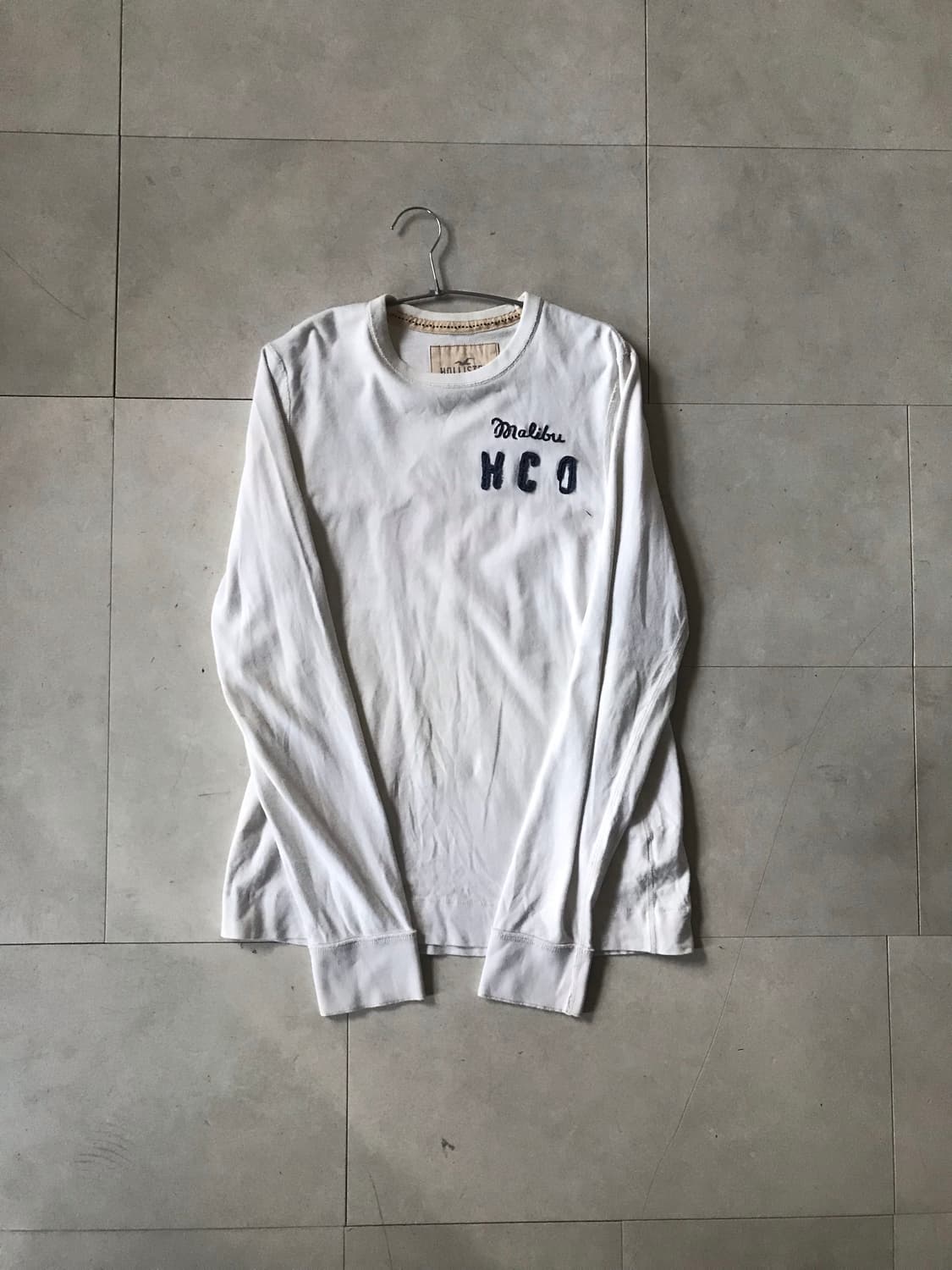 홀리스터 아이보리 빅로고 롱슬리브 상품이미지6