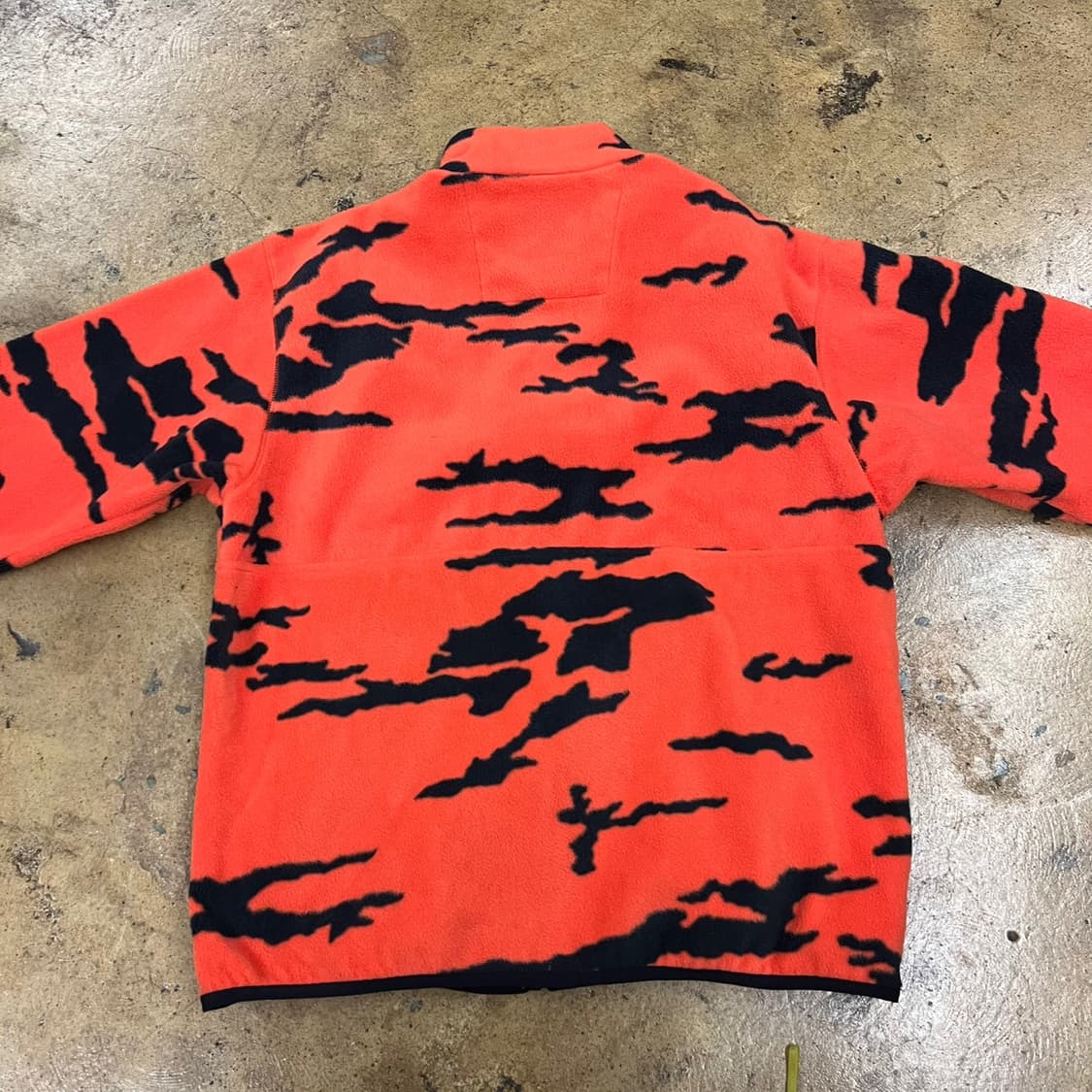 [정품/S] 컬럼비아 오렌지 블랙 패턴 플리스 자켓 b18 상품이미지4