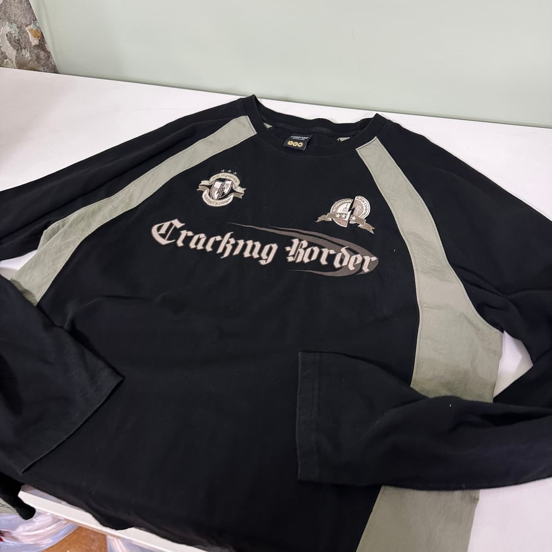 L CPG스튜디오 블랙 나그랑 나일론배색 긴팔슬리브 상품이미지3