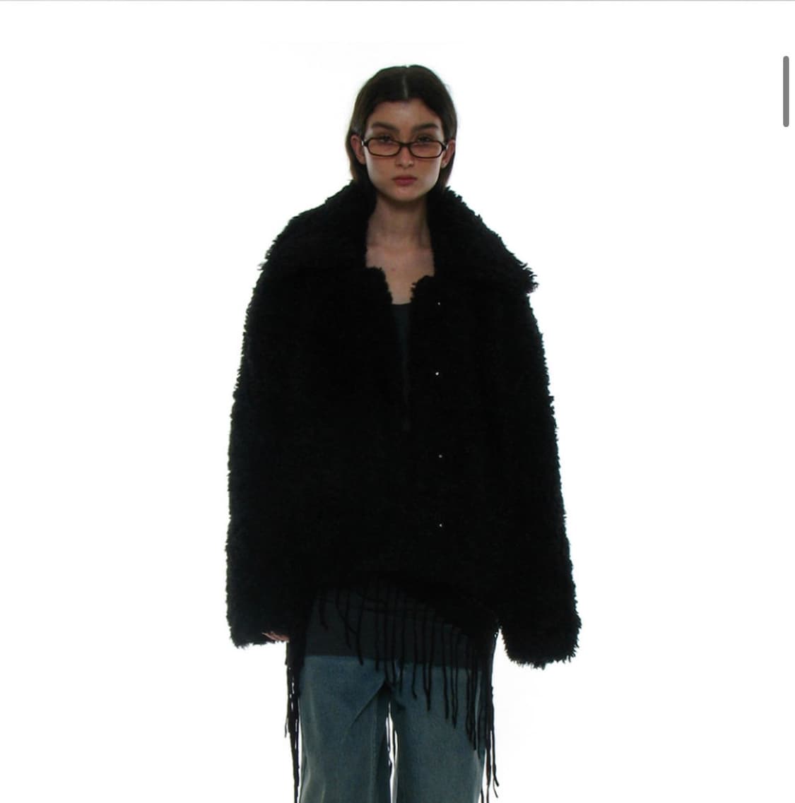 파르티멘토 플러피 퍼 코트 (블랙) 상품이미지2