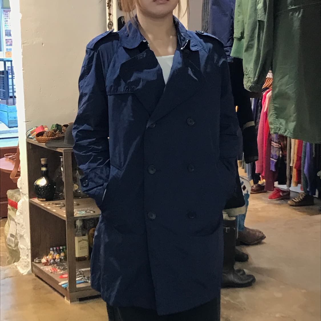 글로벌워크 네이비 트렌치 코트 내피포함 남성 102 여성 프리사이즈 상품이미지10