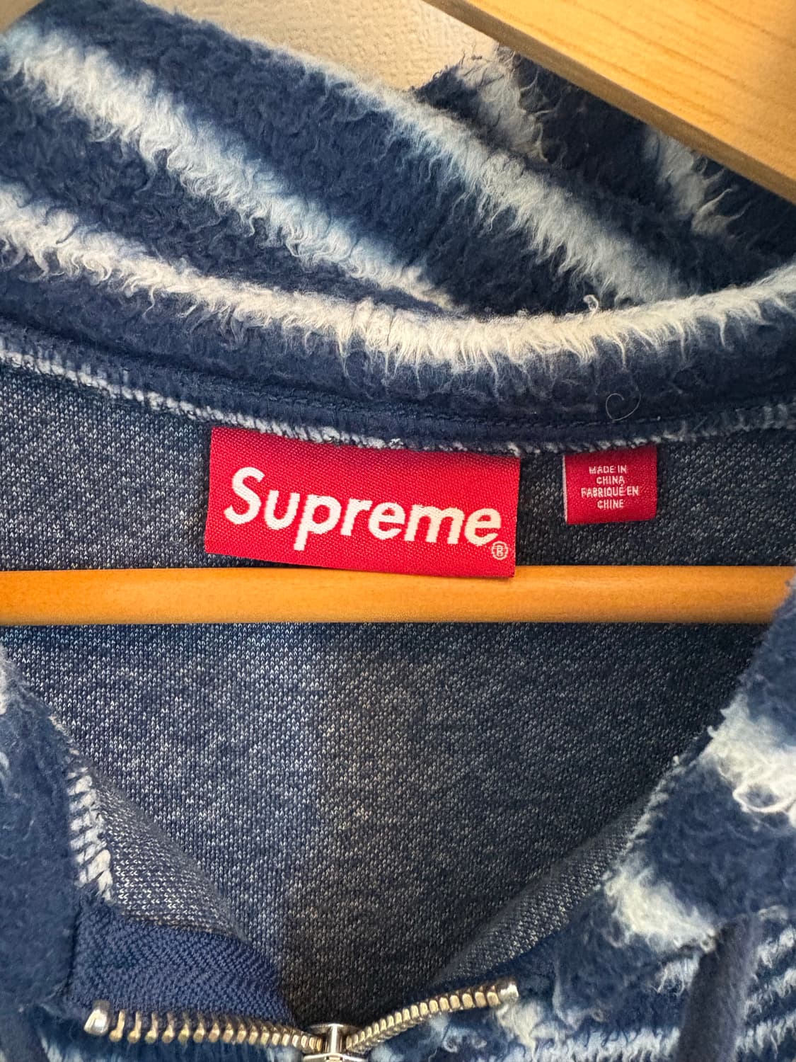 슈프림 브러쉬드 후드집업 L 상품이미지3