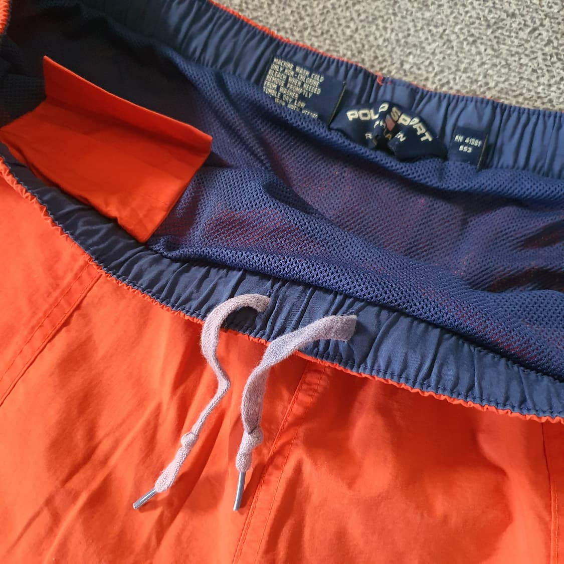 90s 폴로 스포츠 오렌지색 스윔 쇼츠 상품이미지4