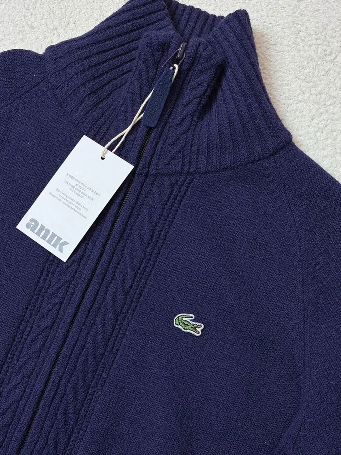 라코스테 00's 울 니트 집업 가디건 PN6090 상품이미지3