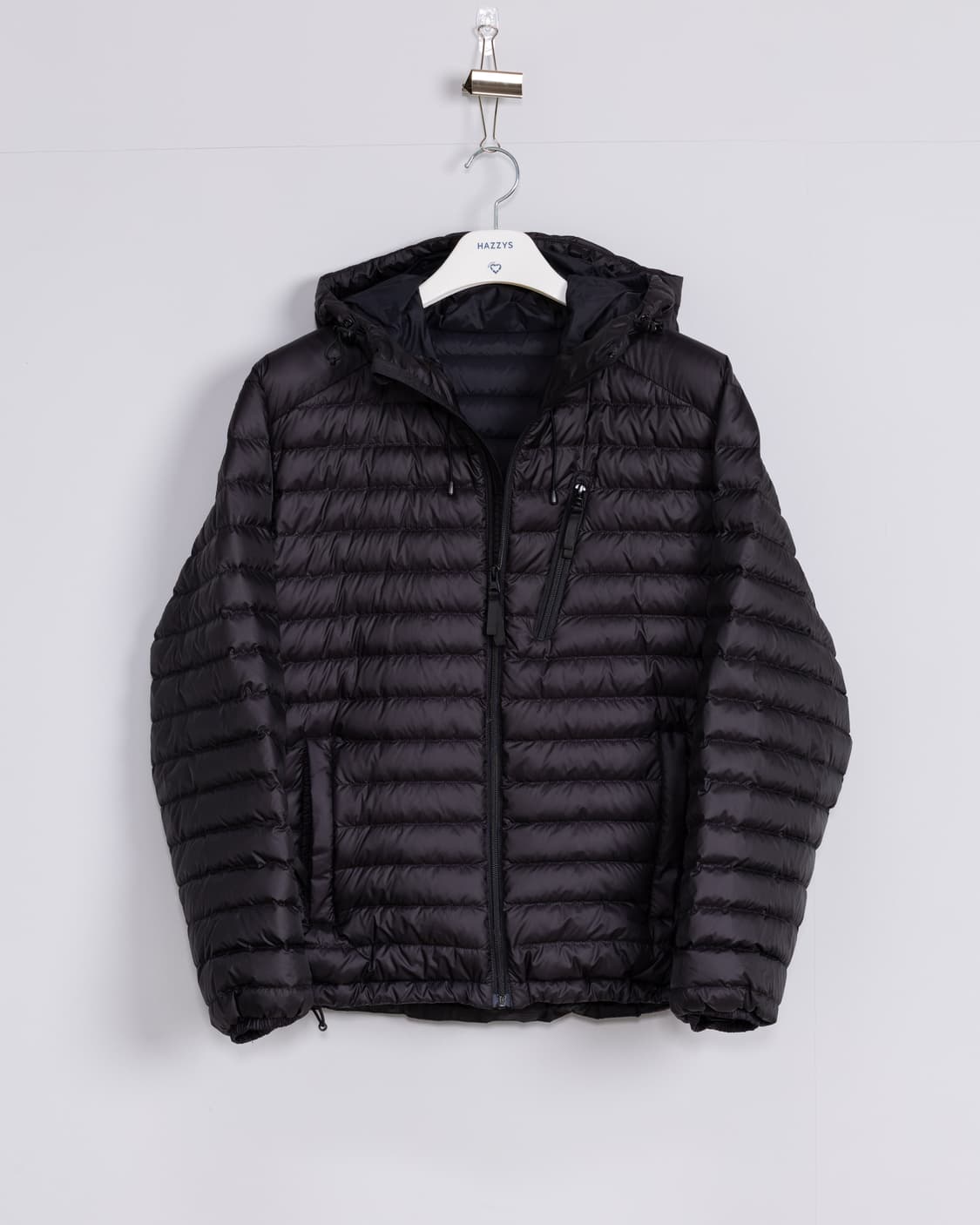 25년 His 헤지스 남성 블랙 구스다운 경량 패딩 M 새제품 상품이미지3