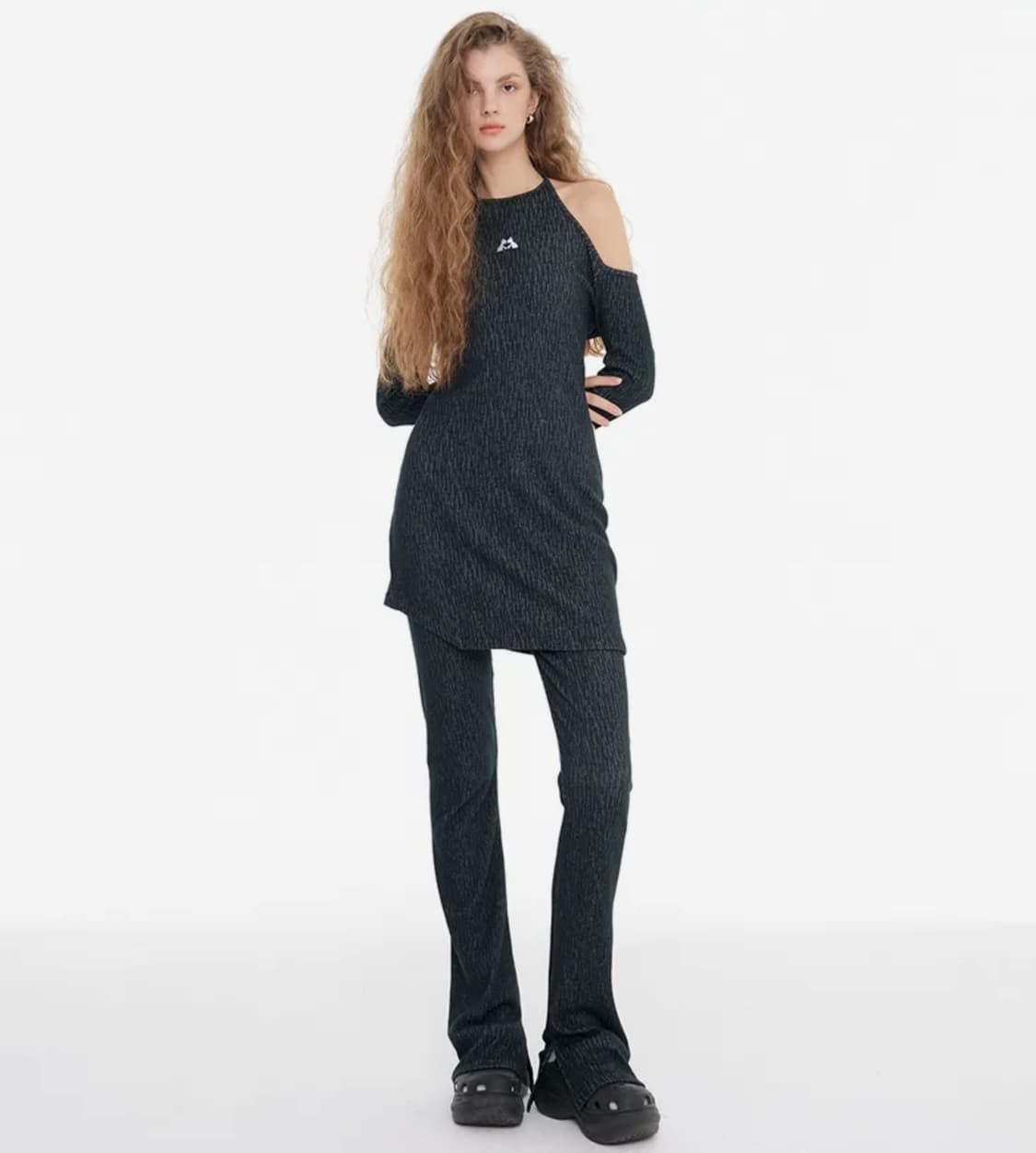 잇자바이브 레이어드 차콜 부츠컷 팬츠 상품이미지2