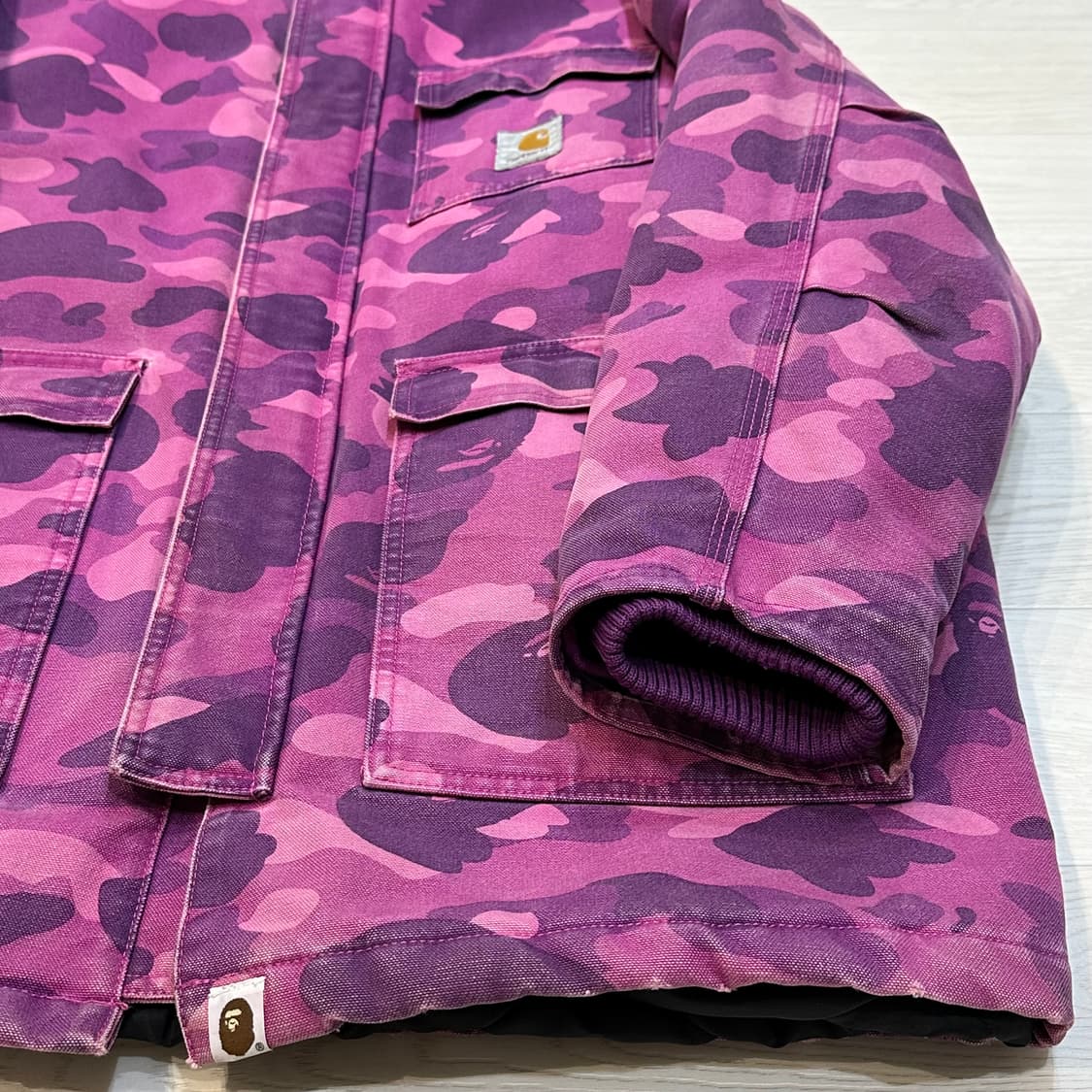 [M] 칼하트x베이프 06FW 시베리안파카 퍼플카모 상품이미지2