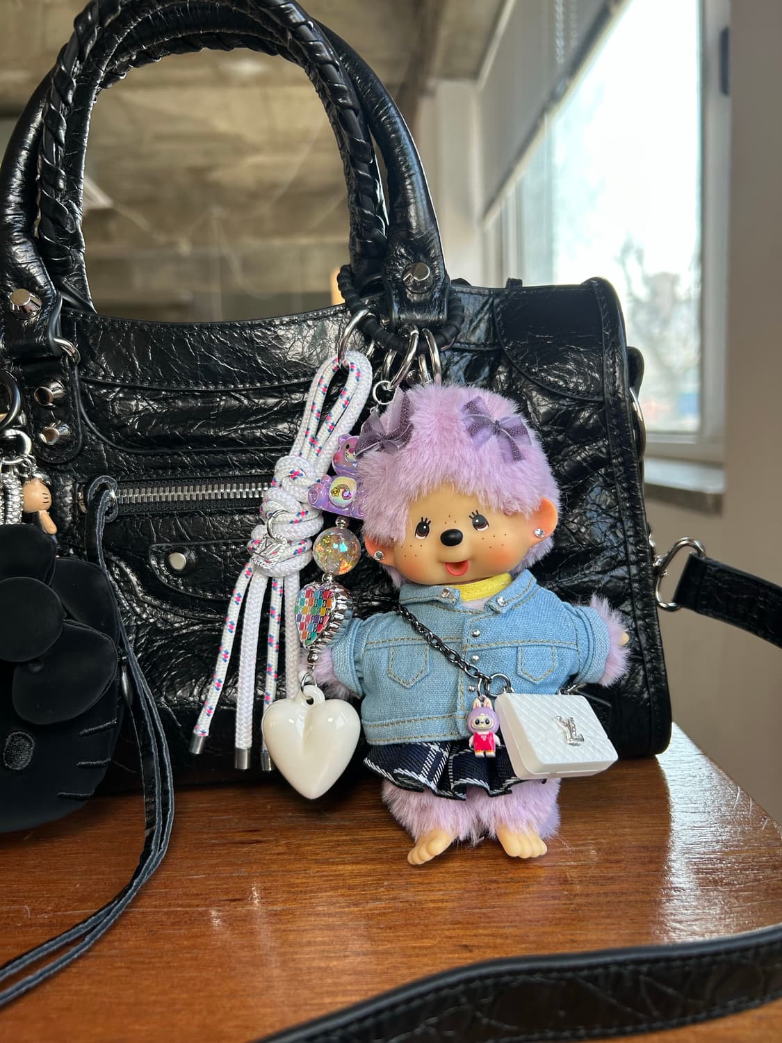 (74)정품몬치치💜보라 LV 시리즈 체크스커트*청자켓 상품이미지10