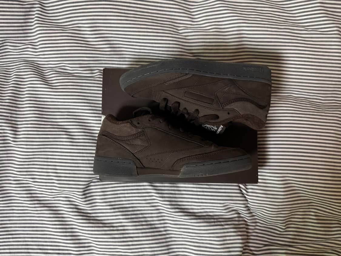 리복 x 애드섬 클럽c 다크브라운 상품이미지5