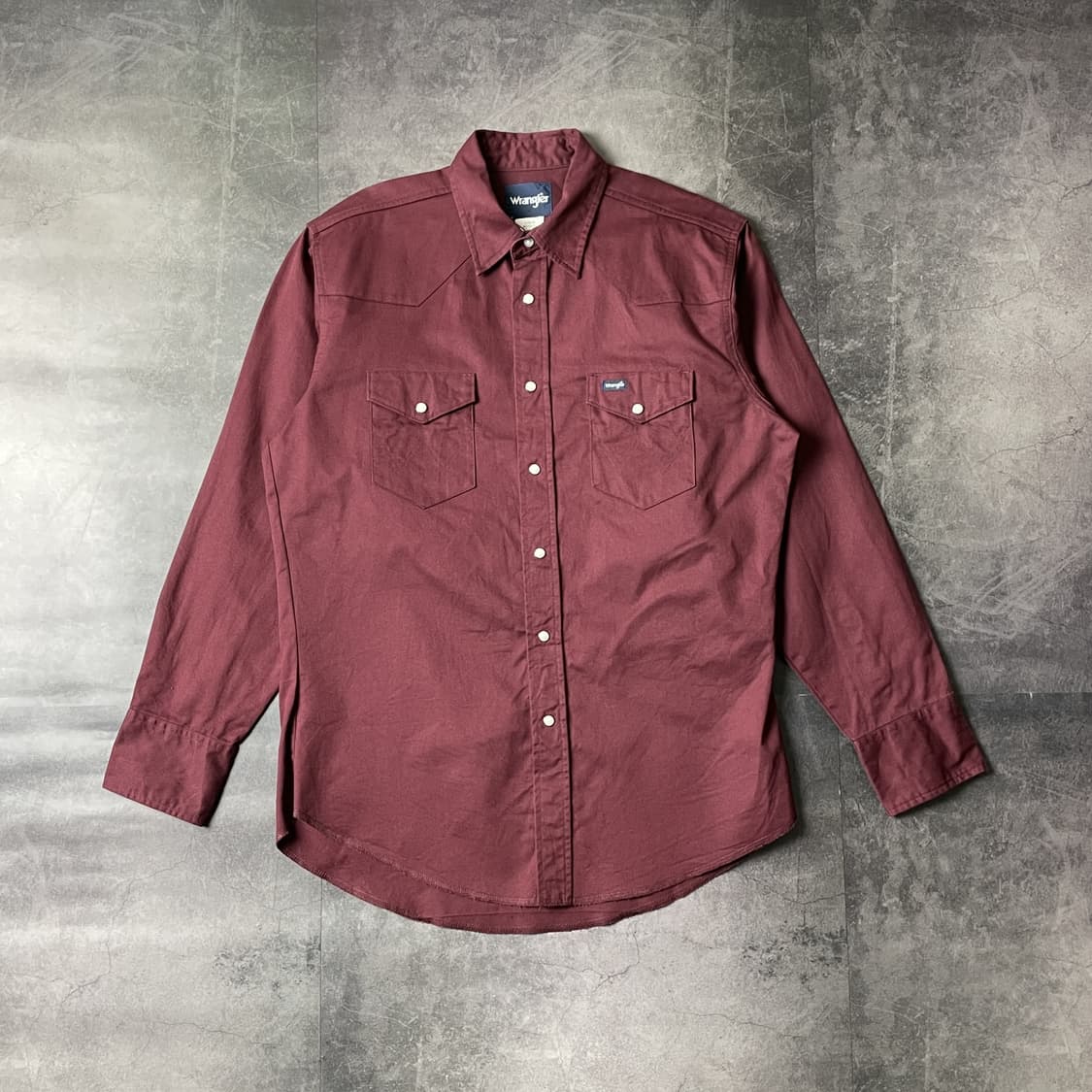 WRANGLER 랭글러 빈티지 와인 코튼 웨스턴셔츠 A00306 상품이미지1