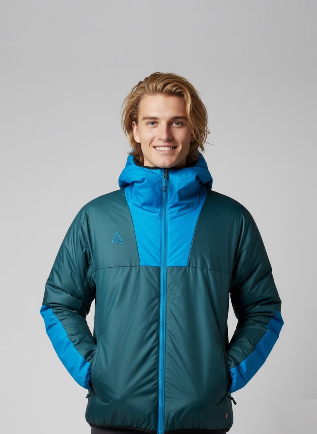 NIKE 나이키 ACG 프리마로프트 패딩 후디드 자켓 터키석/블루 M 상품이미지10