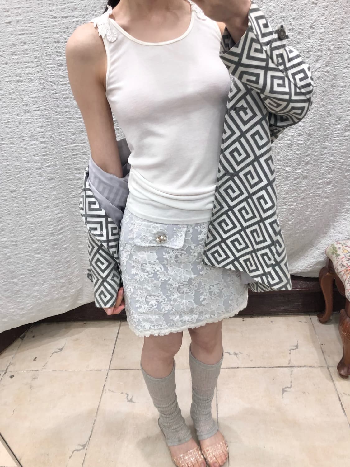 Back crochet sleeveless 상품이미지4