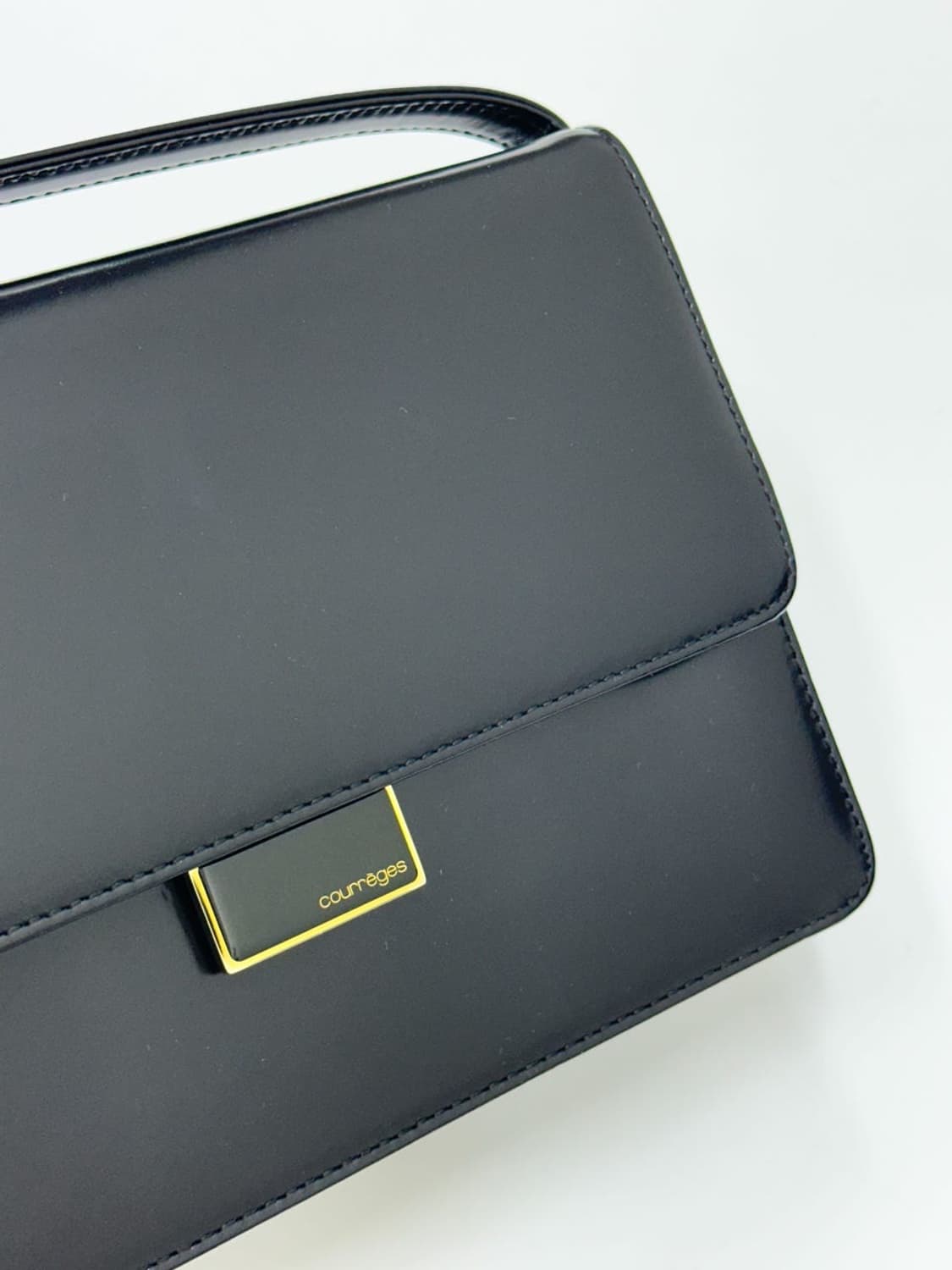  courreges / 꾸레쥬 블랙 스퀘어 핸드백 상품이미지8