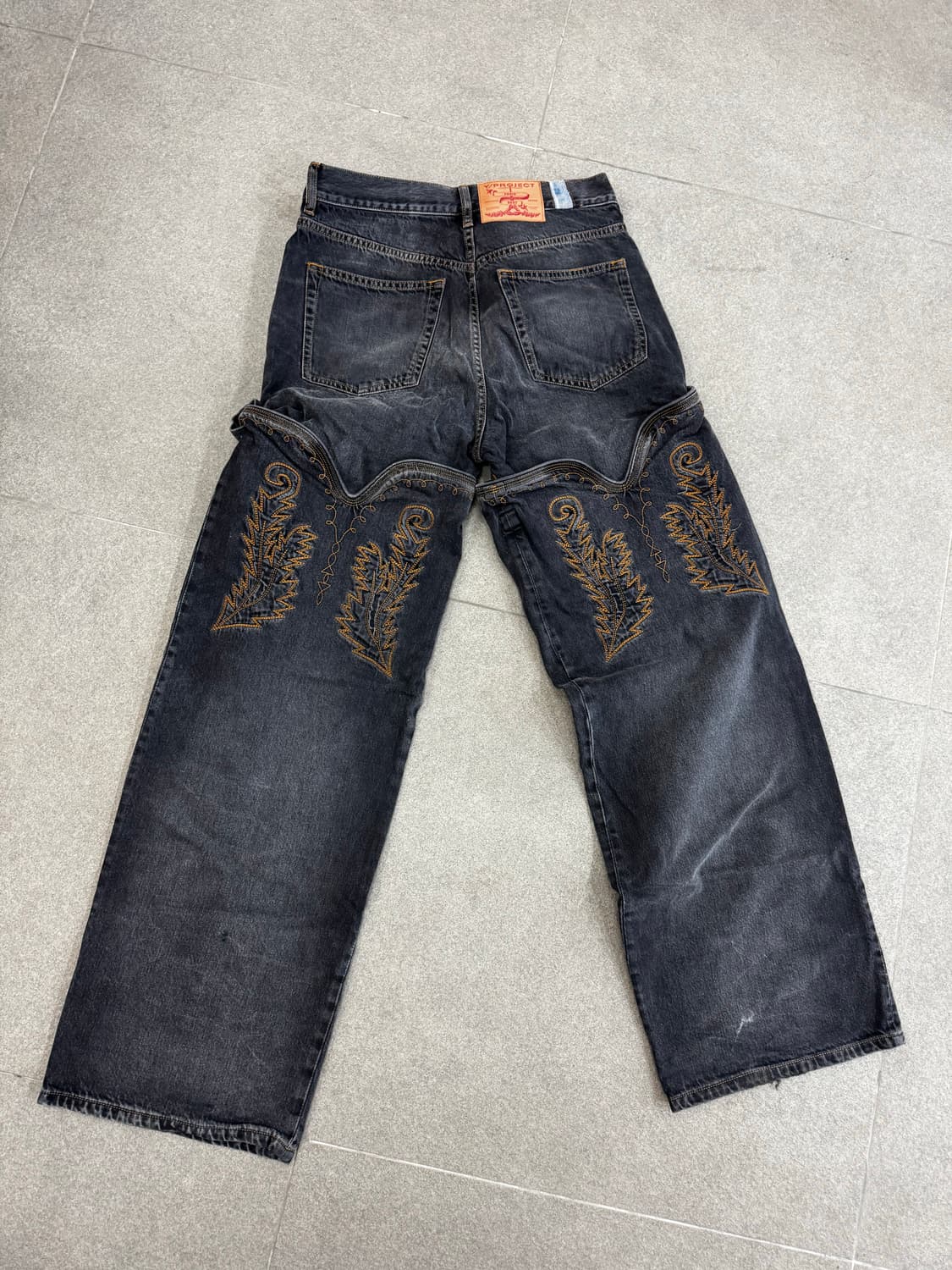 와이프로젝트 블랙 카우보이 커프 진 31 상품이미지3