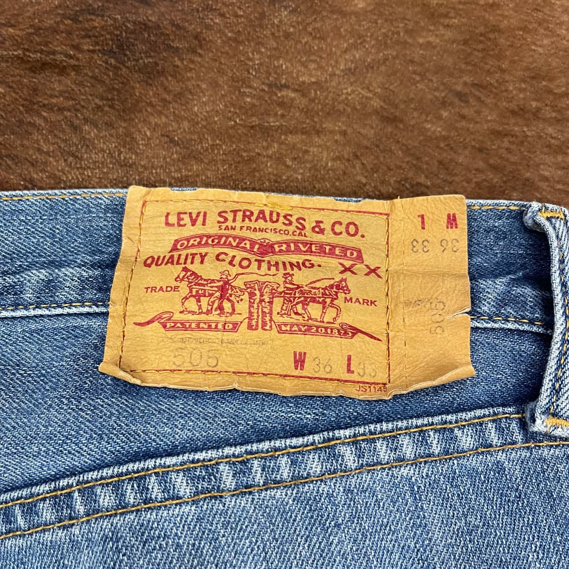 빈티지 리바이스  LEVI'S 505 w36l33 상품이미지8