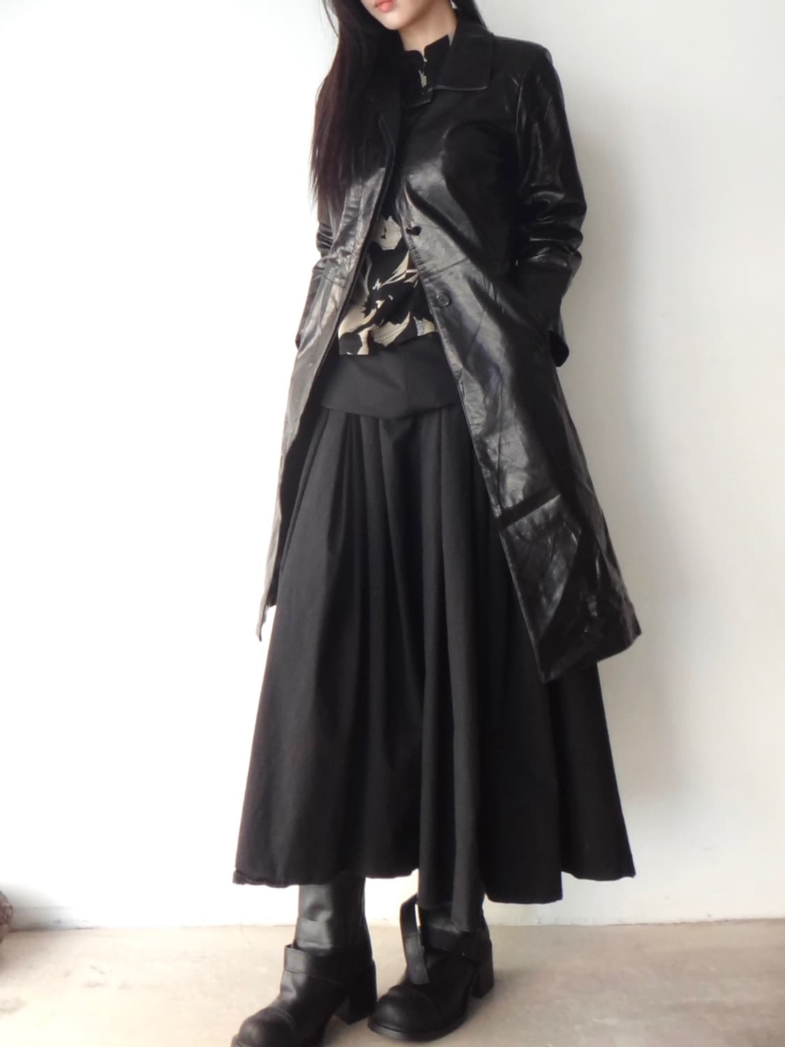 SURELLE JUILLET Crankle leather jacket 상품이미지5
