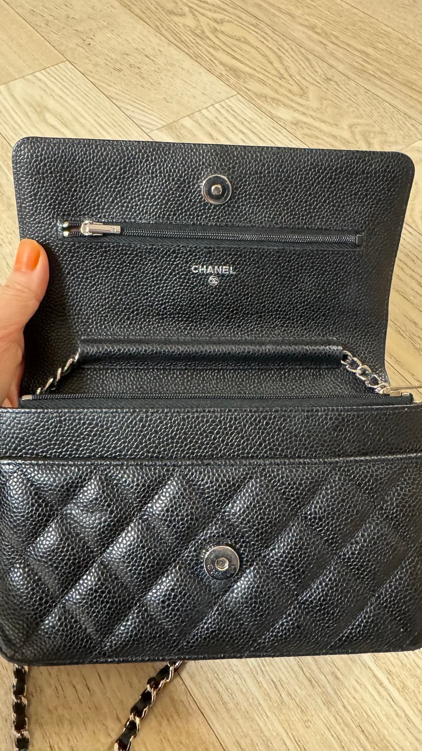 샤넬 woc 은장 캐비어 블랙 상품이미지4