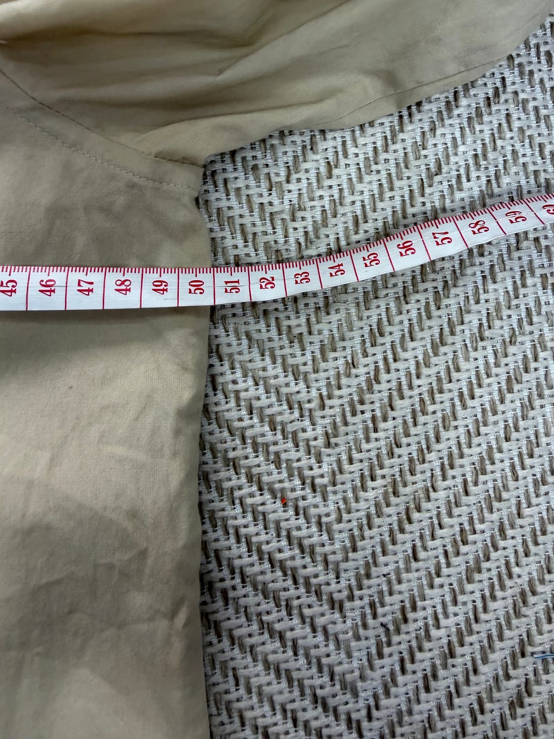 정품) 시스템옴므 한섬 베이지 배색 셔츠 95 상품이미지9