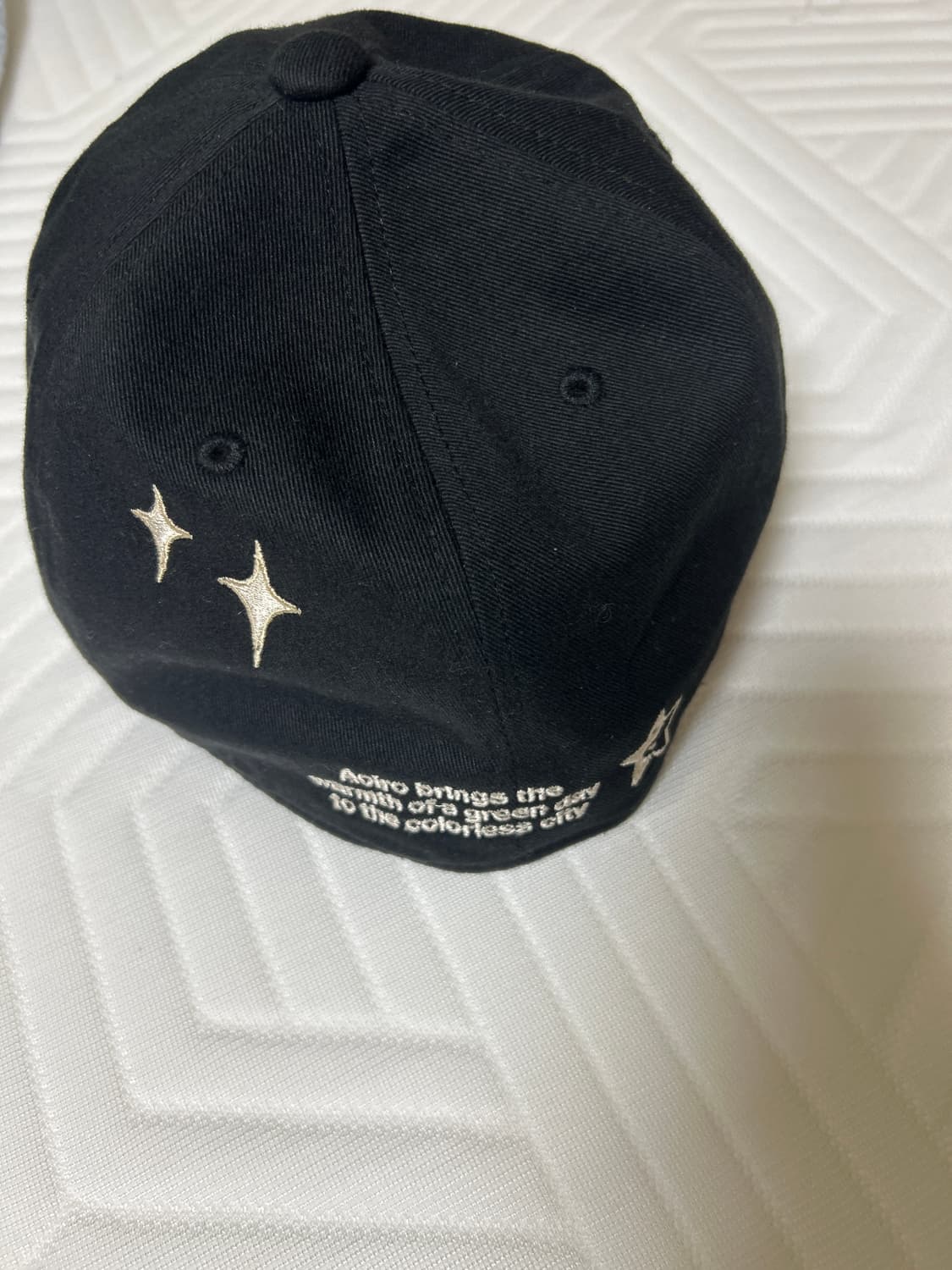 [1] 아오이로 6 패널 히카리 A/N 피티드 캡 블랙 상품이미지2