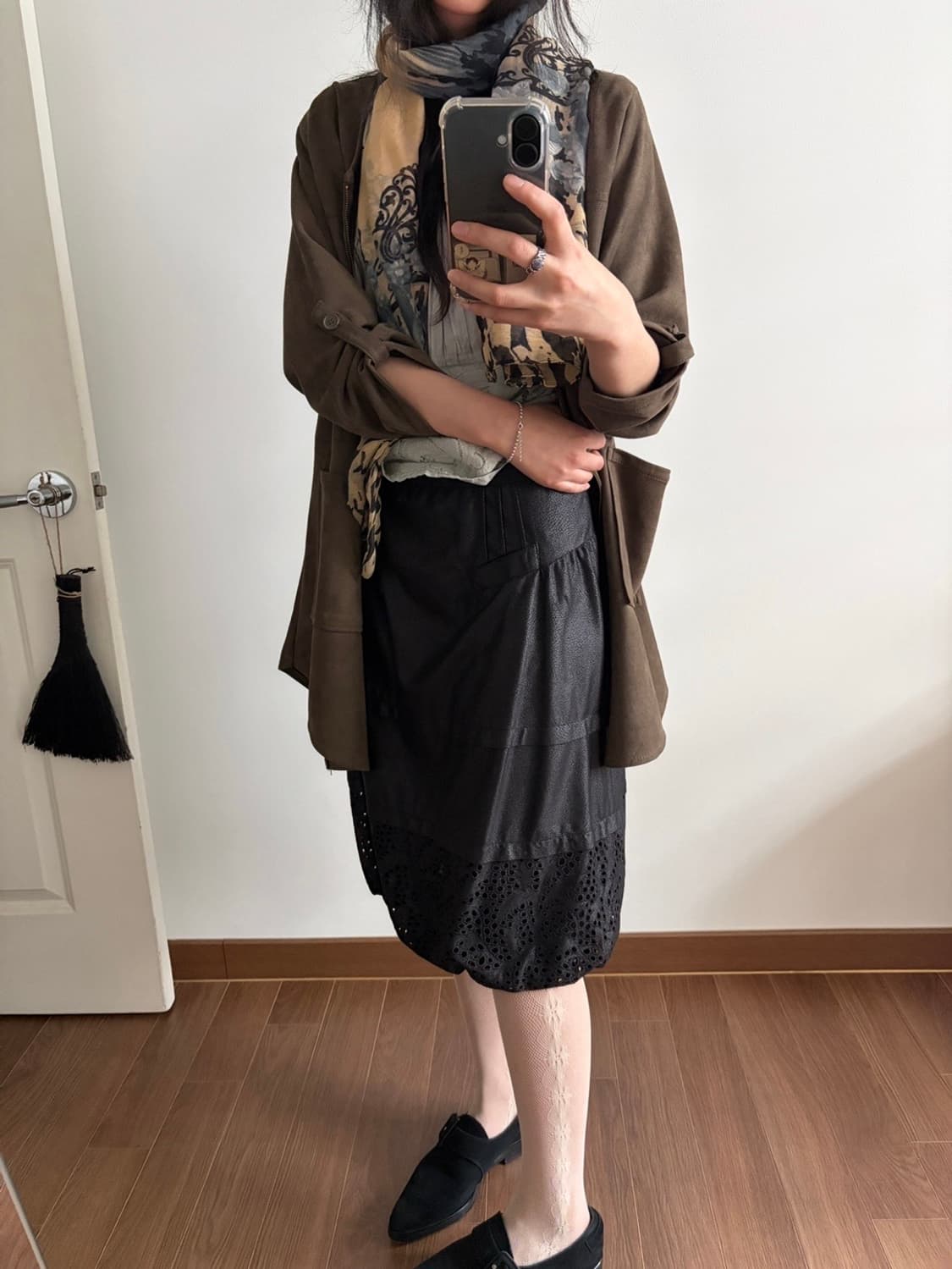 Vintage crack midi skirt 상품이미지2