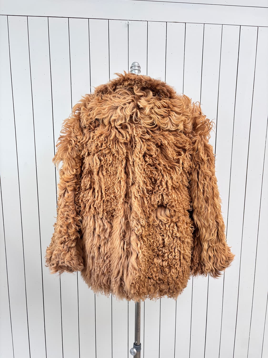 리버시블 브라운 양모 무스탕 상품이미지7