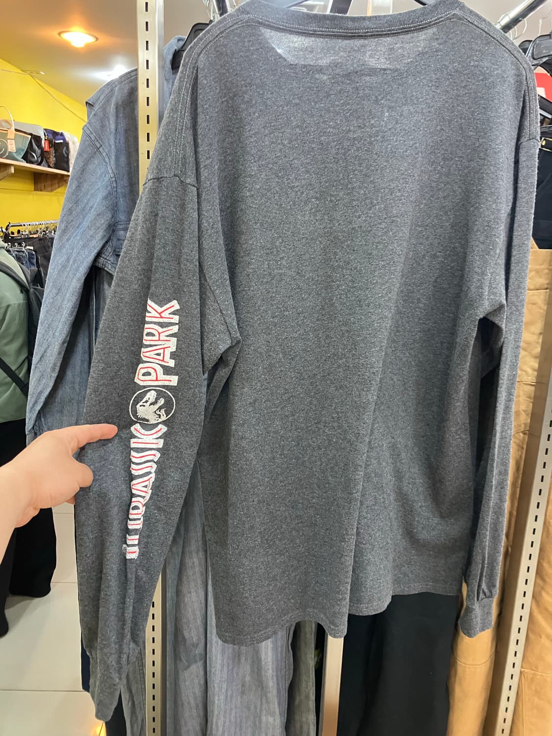 Jurassic world 쥬라기공원 긴필티셔츠 미국 L 상품이미지3