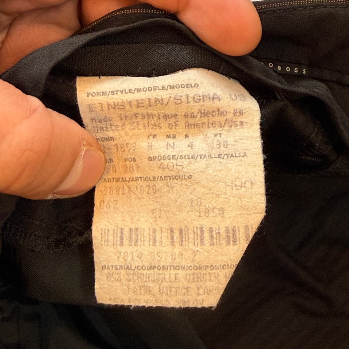 90S 휴고 보스 스트라이프 원턱 팬츠 아인슈타인/시그마 라인 상품이미지6