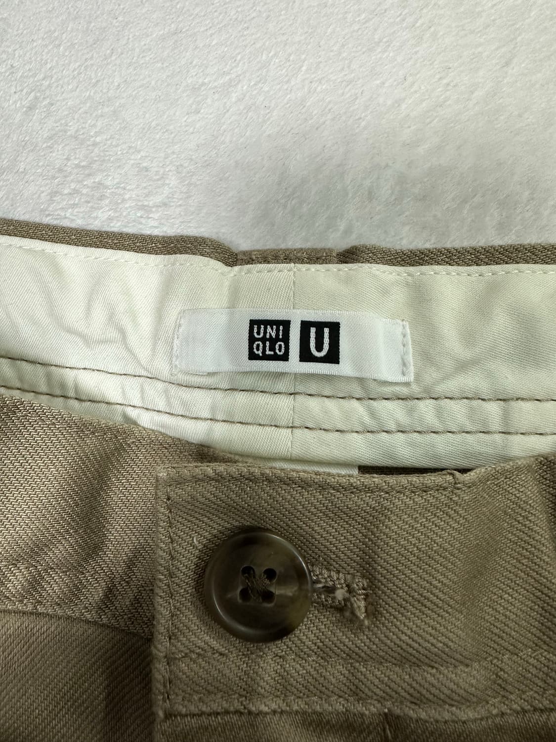 유니클로 와이드핏 치노팬츠 브라운 상품이미지3
