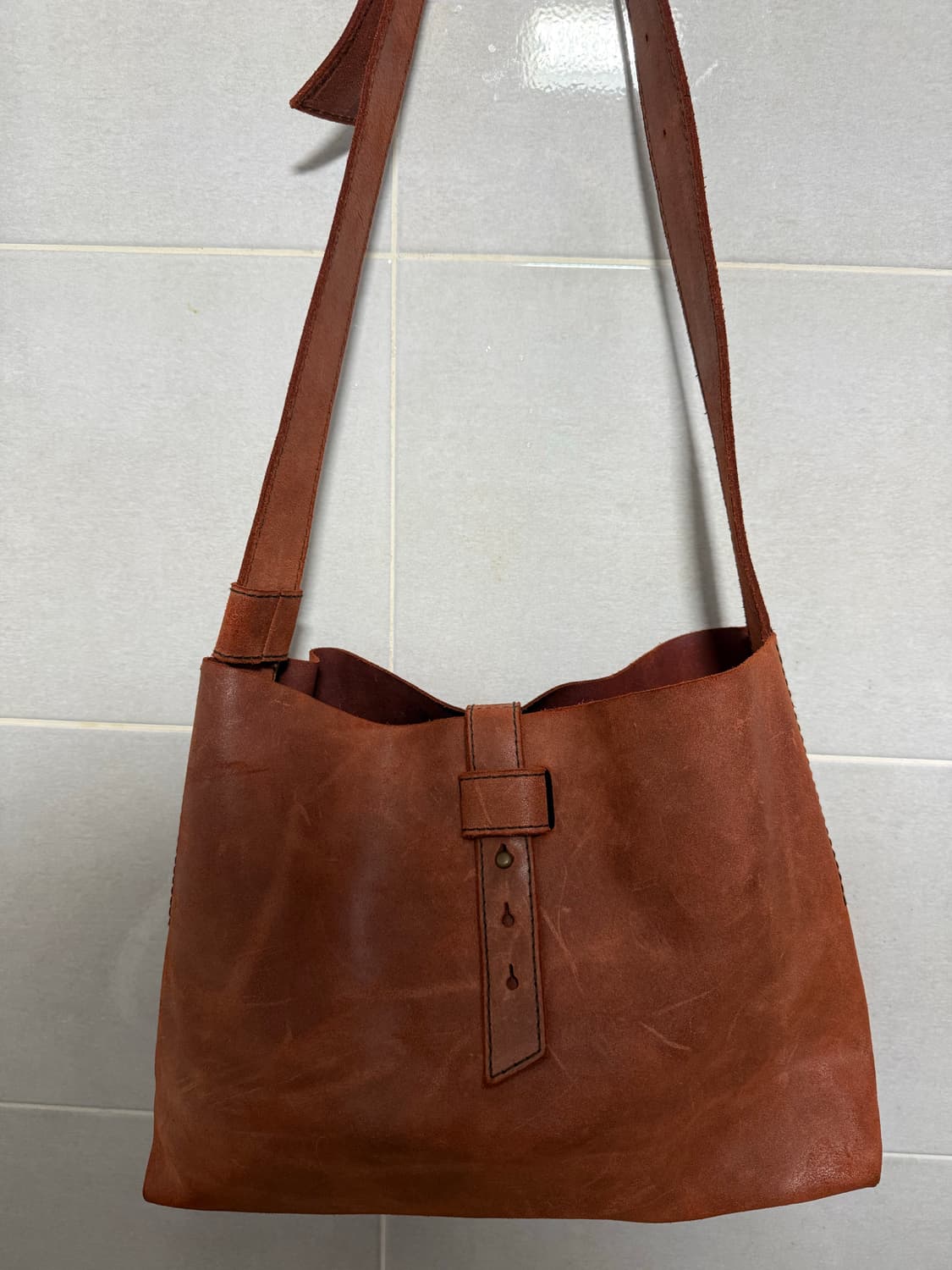 빈티지소가죽크로스가방 상품이미지2