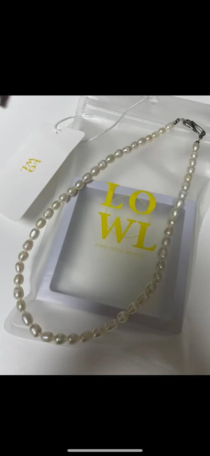 로울 Basic rice pearl necklace 상품이미지1