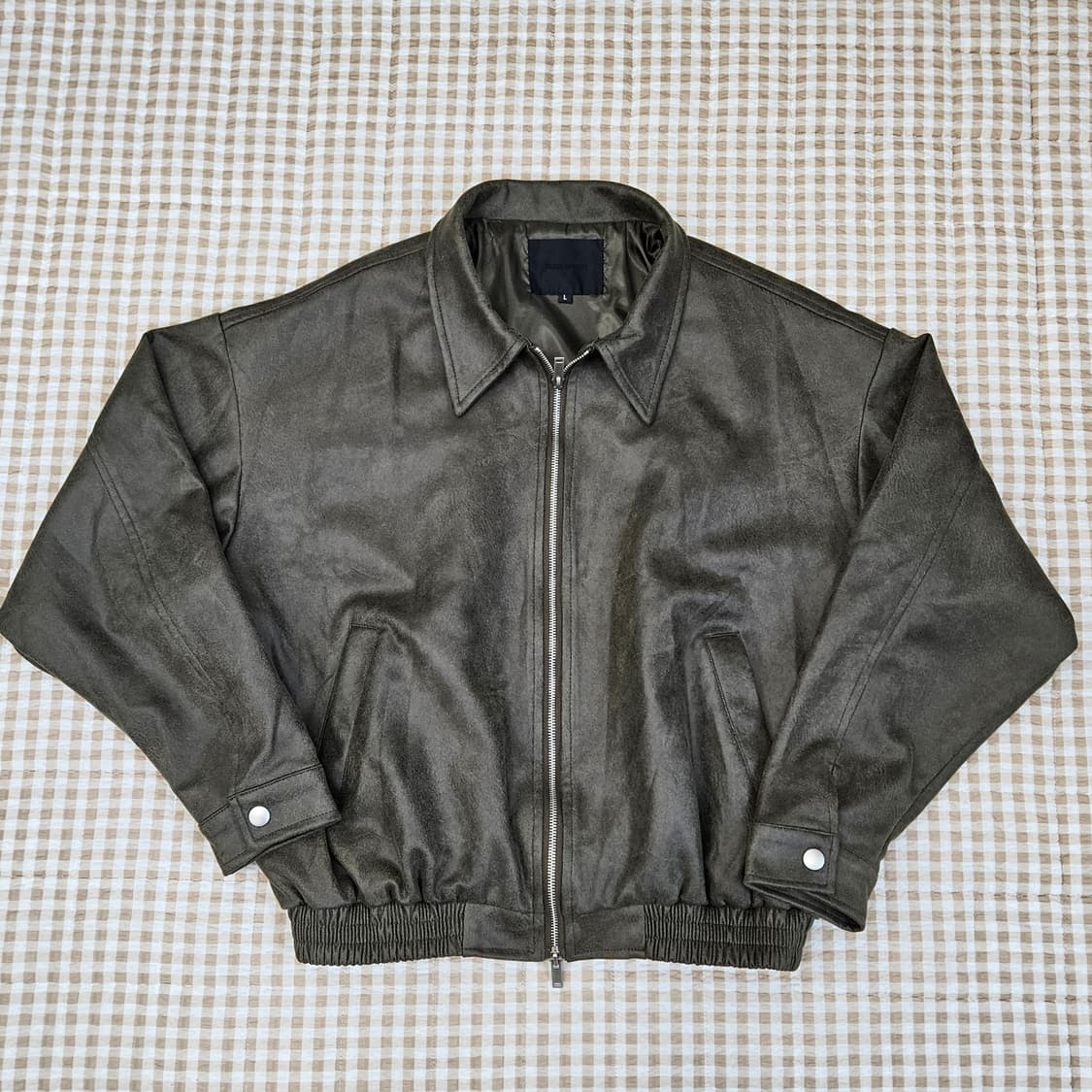 블랙모먼트 간절기 스웨이드 집업자켓 남자100 상품이미지2