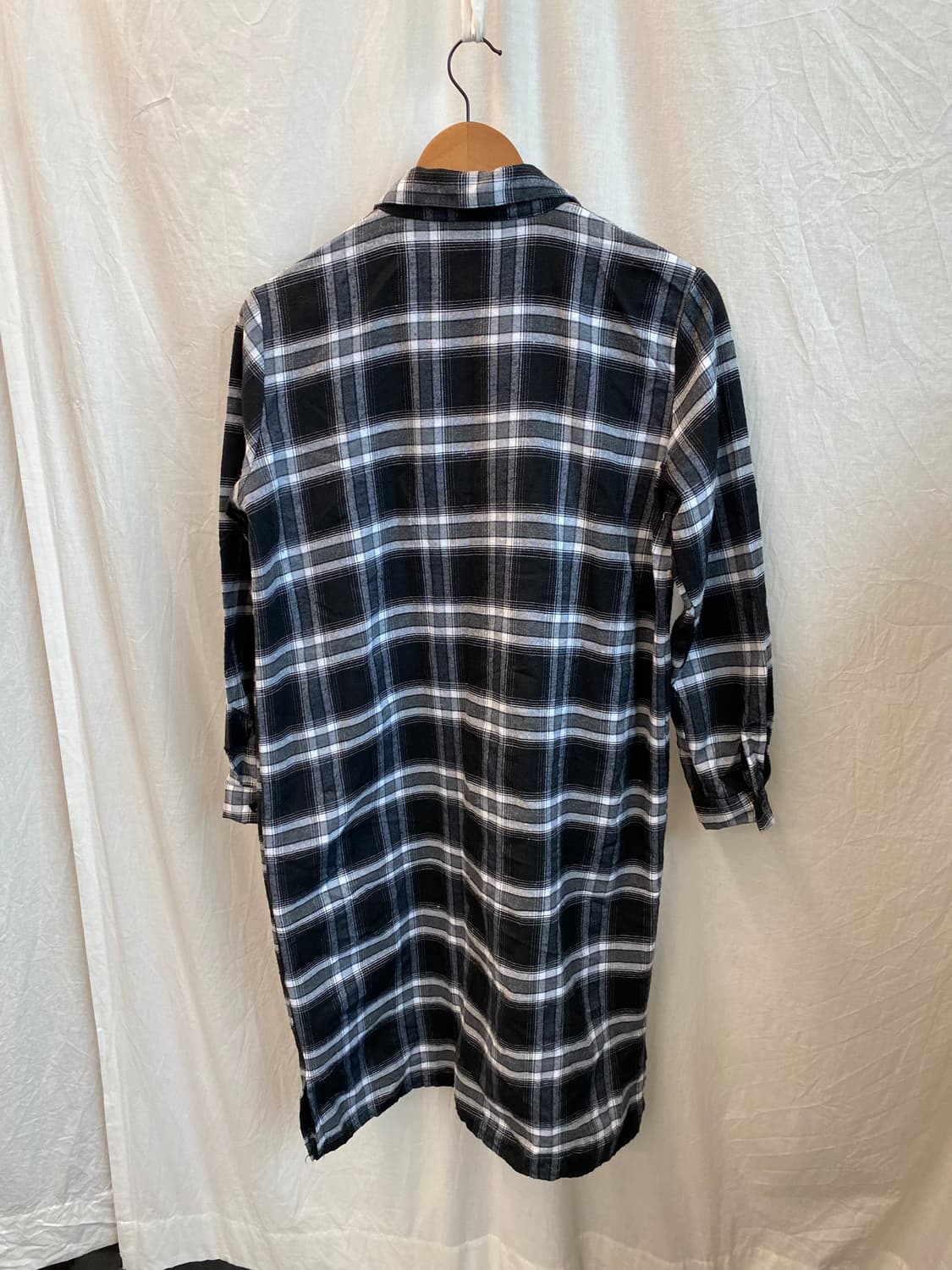 블랙 체크 원피스(M) 상품이미지7