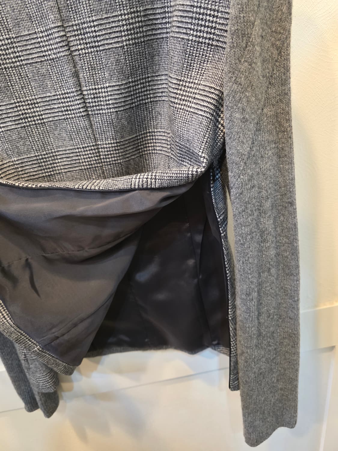 커스텀멜로우 체크 울 블라우스 상품이미지6