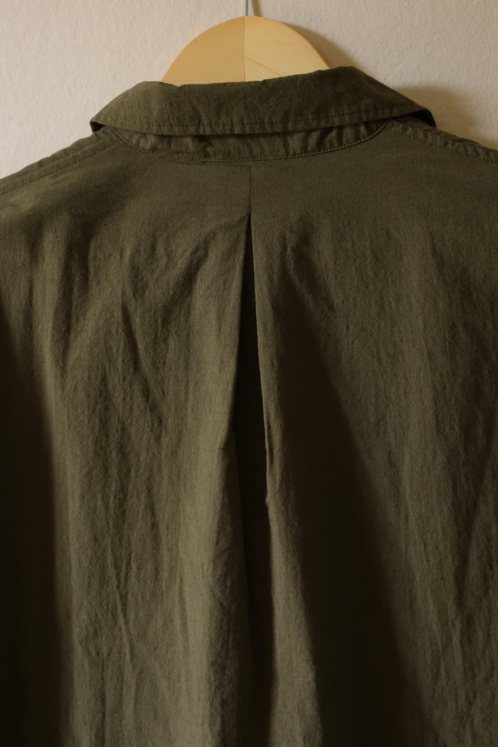 나나미카 코튼 풀 오버 긴팔 셔츠 카키 WM 새상품 상품이미지9