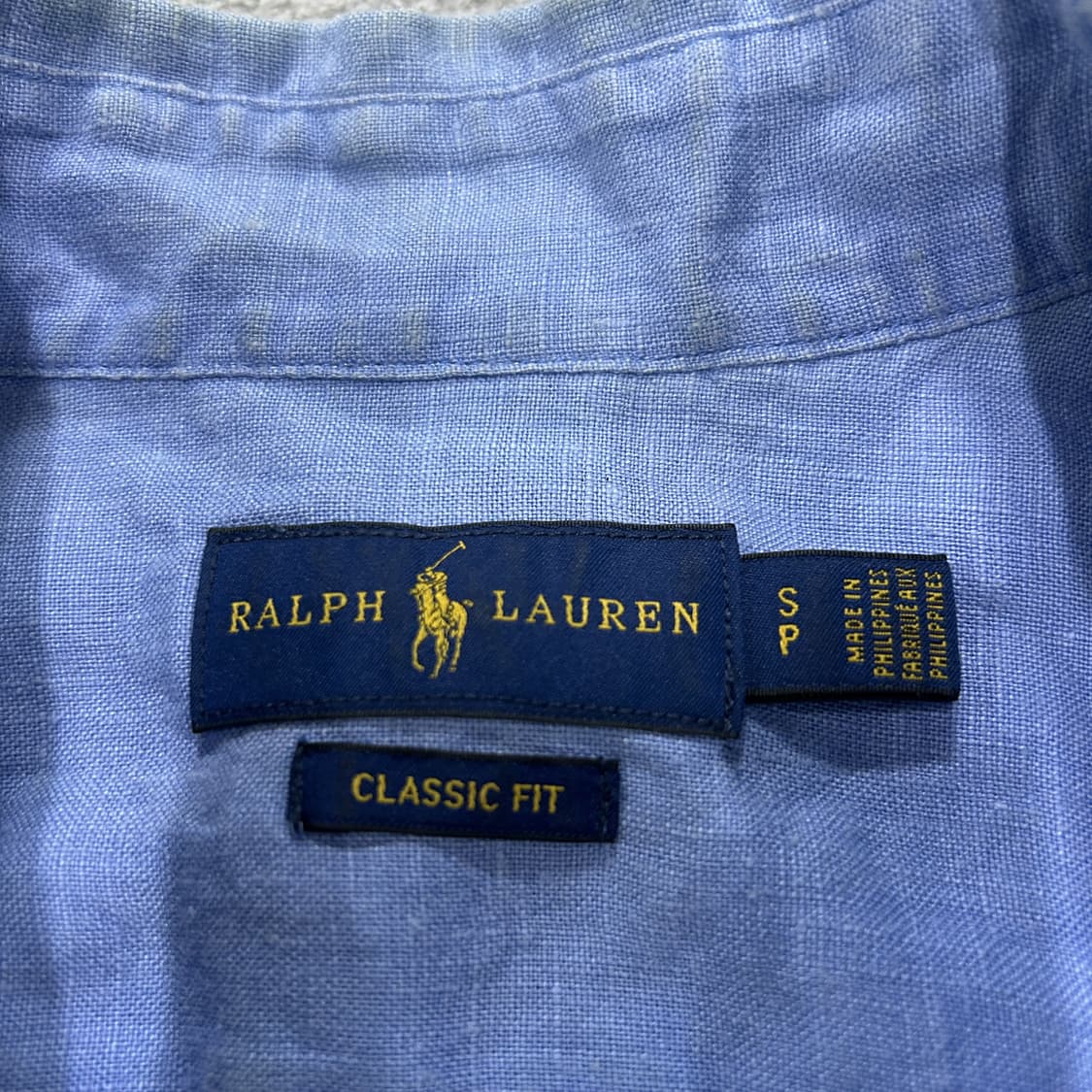 폴로 랄프로렌 린넨 셔츠 하늘색 s 상품이미지2