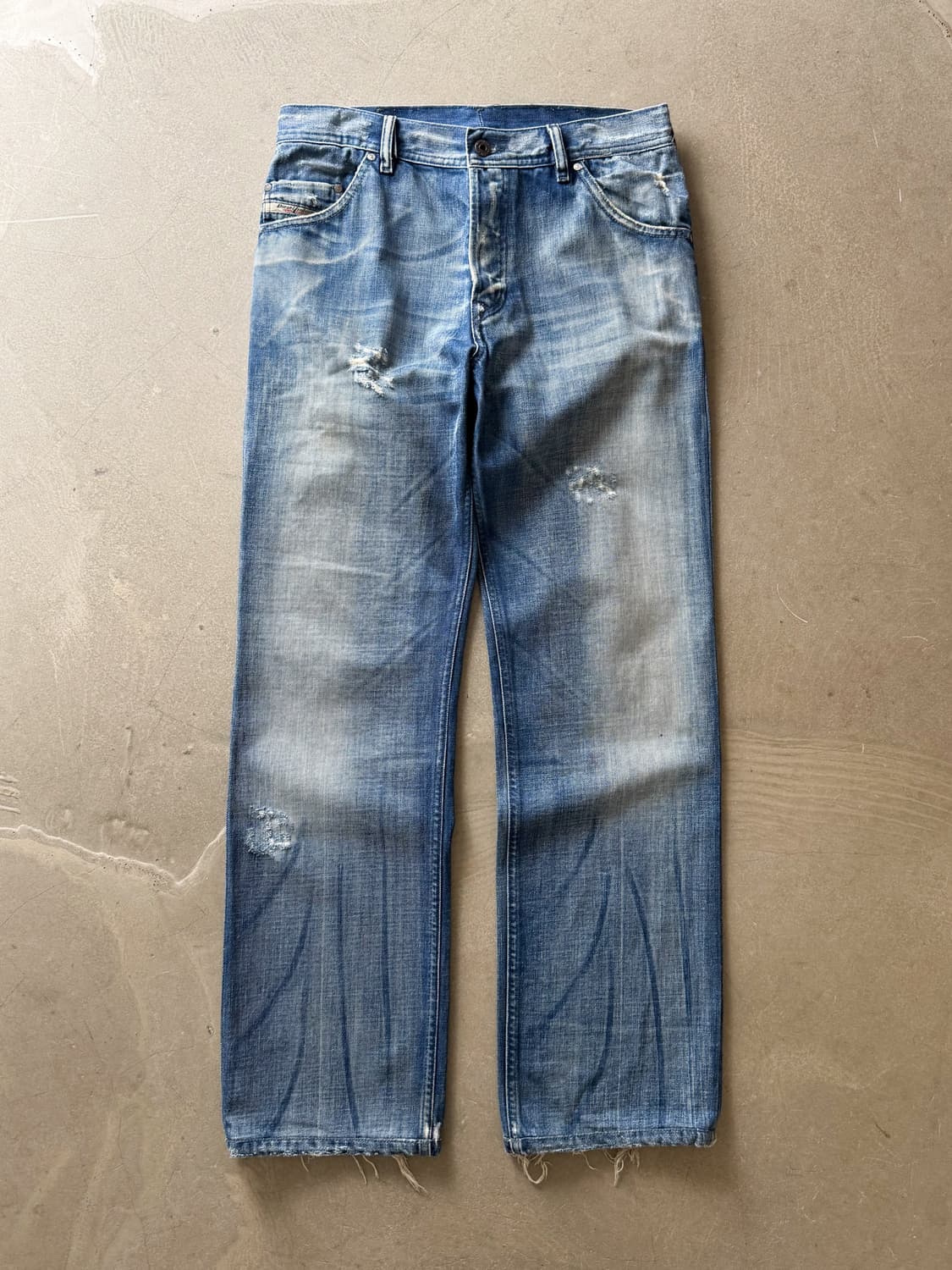 DIESEL Wash Distressed Denim Pants 상품이미지1
