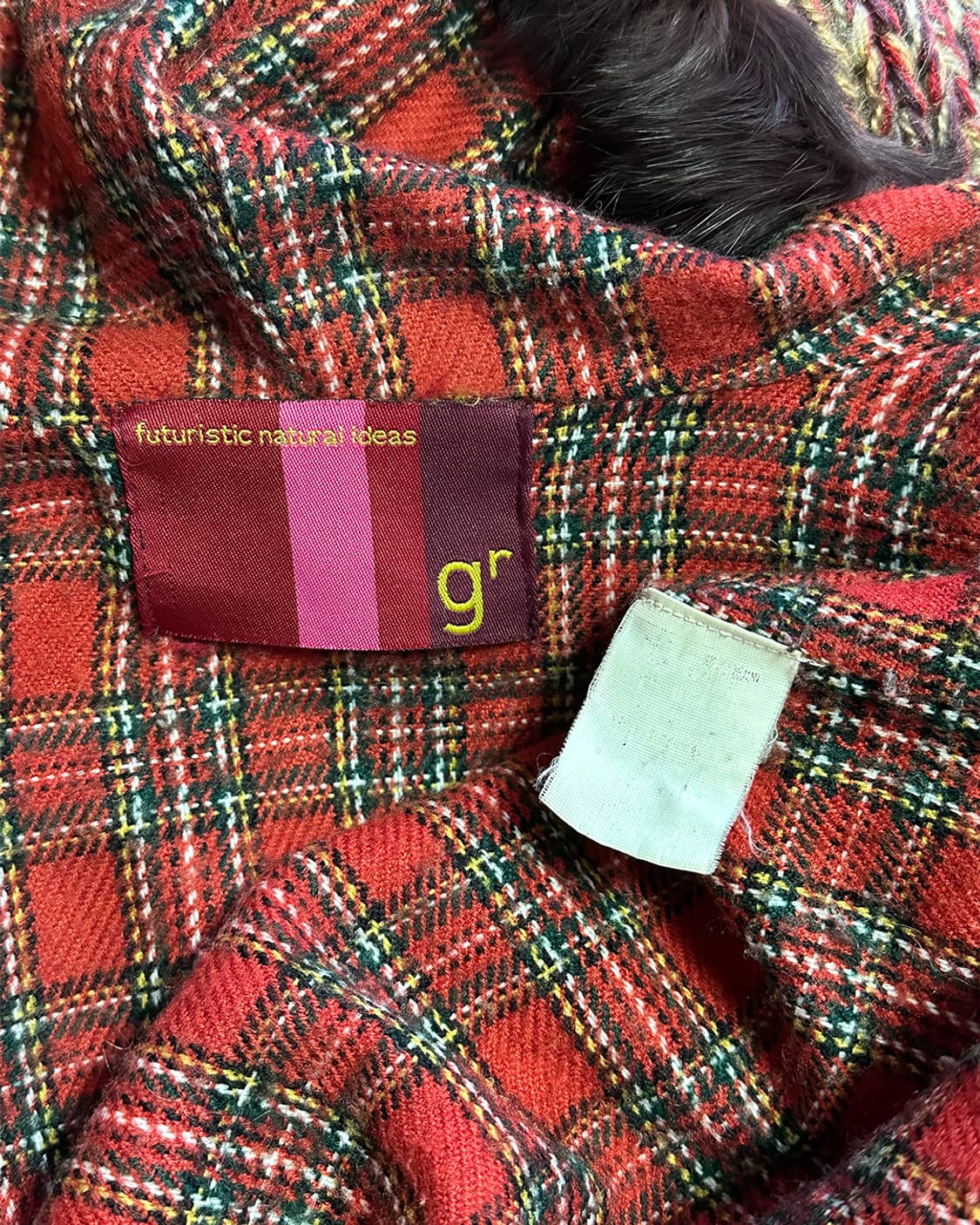 빈티지 에스닉 떡볶이 니트 후드점퍼 상품이미지3