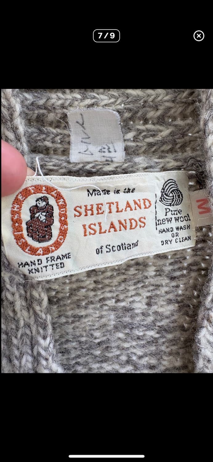 SHETLAND ISLANDS (Made in UK) 가디건 상품이미지7
