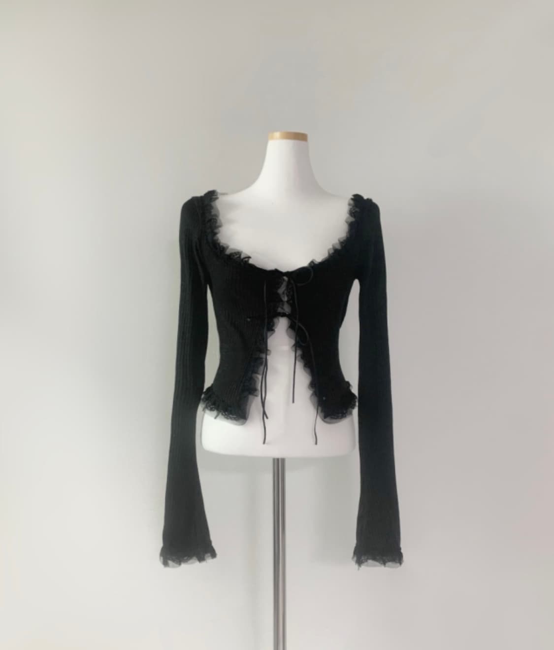 Suzen Stella Strap Lace Cardigan  상품이미지2
