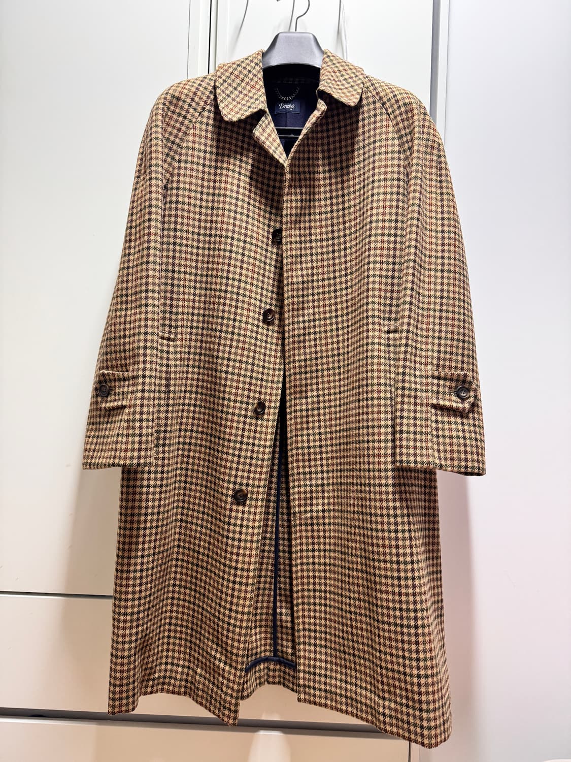 드레익스 건클럽 체크 발마칸 코트 38 상품이미지1