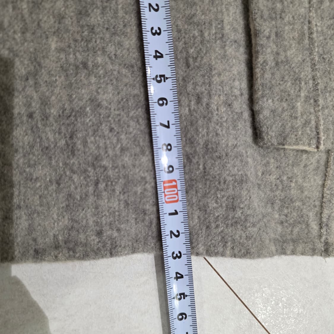 한섬 타임 핸드메이드 회색 롱 코트 FREE 상품이미지10