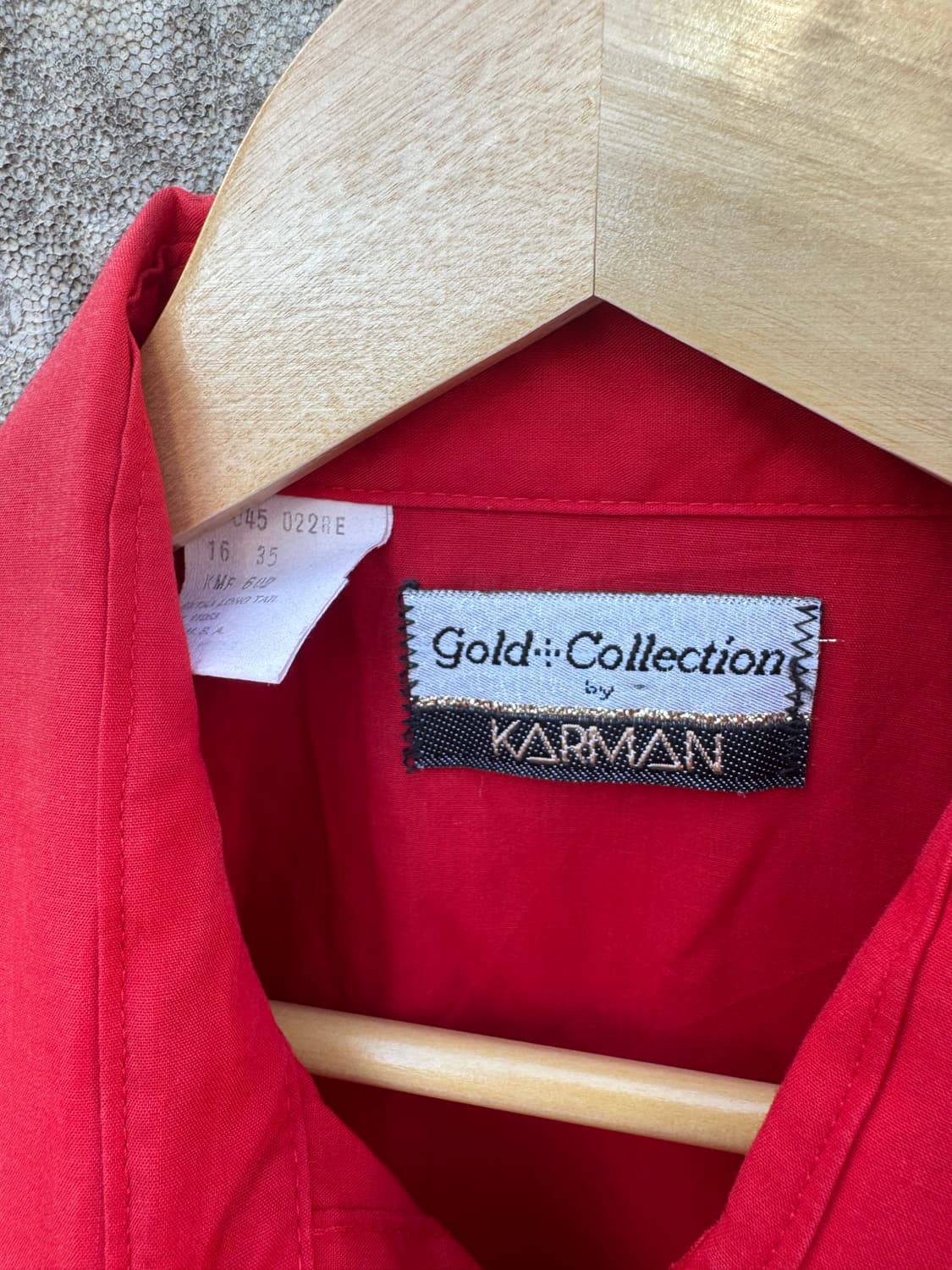 80s karman usa 빈티지 페이딩 웨스턴 셔츠 레드 상품이미지6